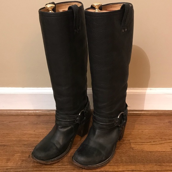 frye carmen harness tall boots